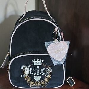 Juicy Couture Black and Gold Backpack